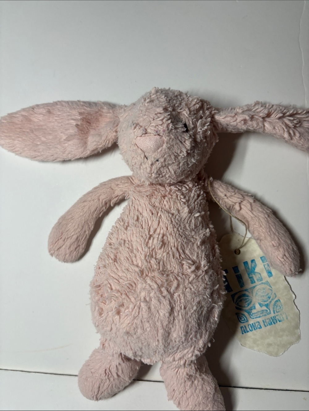 Jelly Cat Pink Bunny Soft & Well Loved